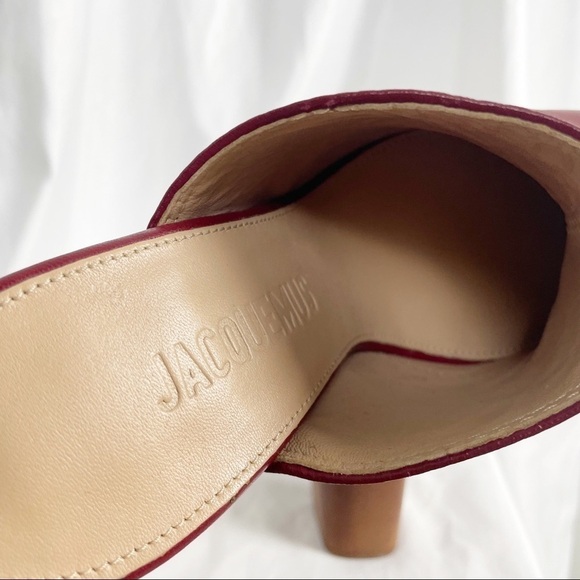 Jacquemus Les Sabots Leather Clog Mule Red - Picture 10 of 11